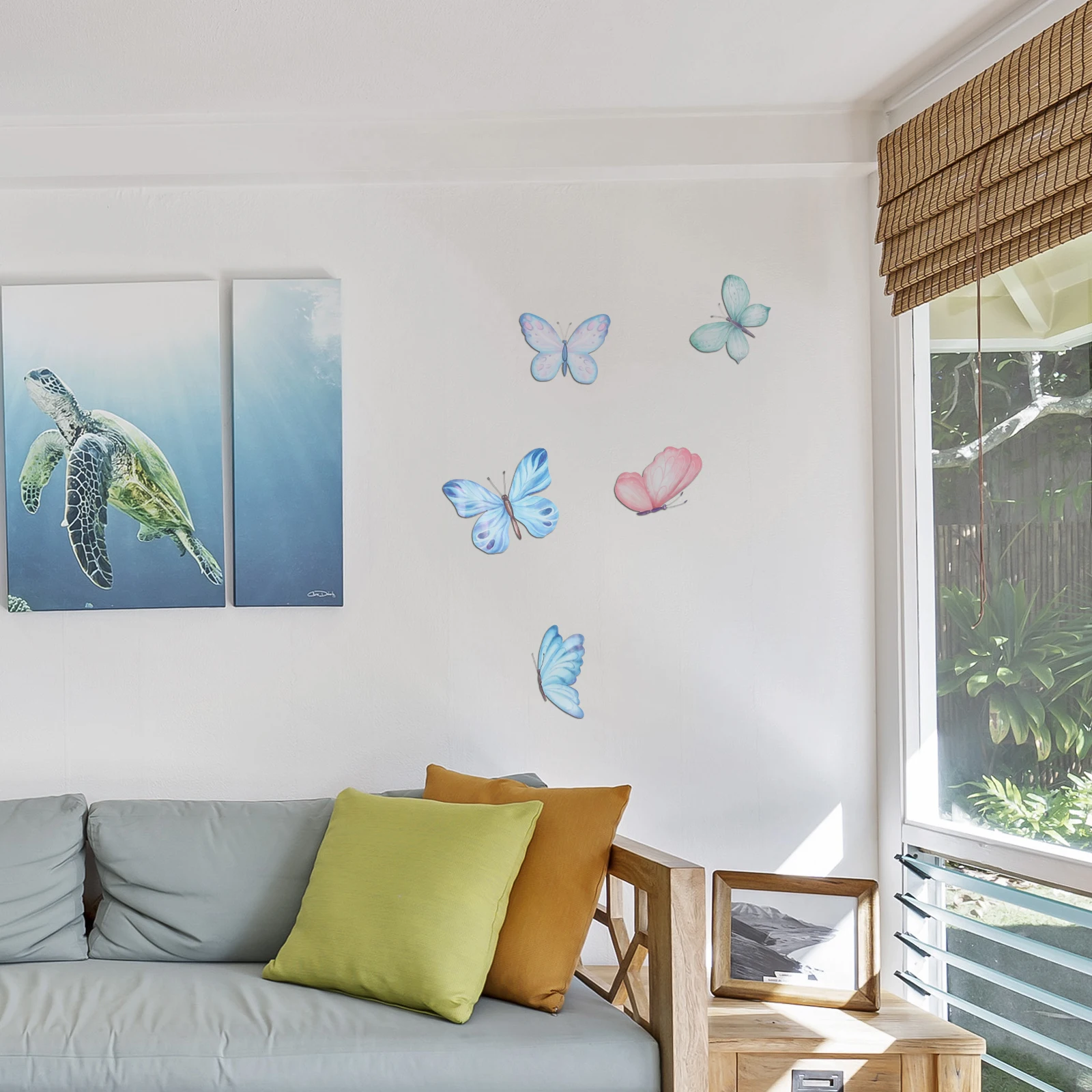 

1 Sheet Peel and Stick Butterfly Wall Art Removable Home Decor Stickers for Door Window Ceiling Interior Design Decoration