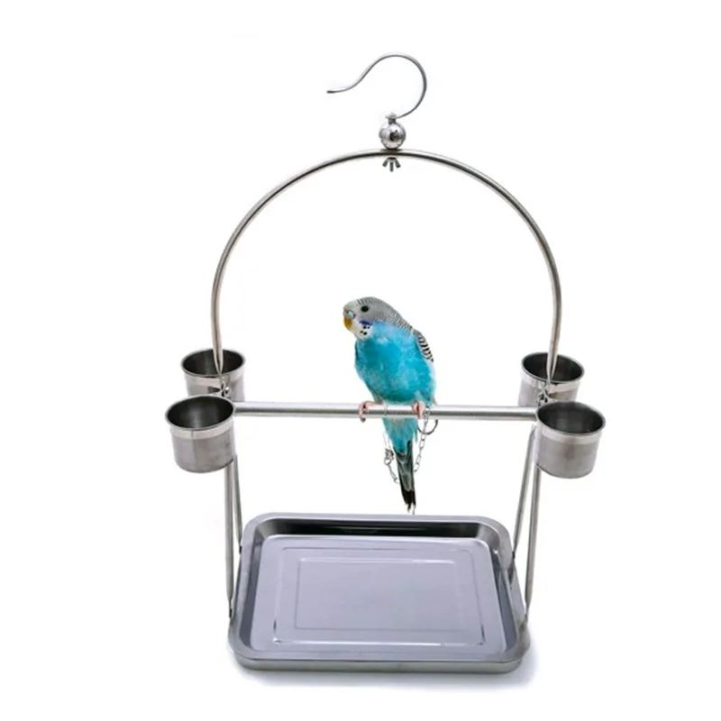 Cheap Stainless Steel Parrot Station Bird Stainless Steel Pet Bird Supplies