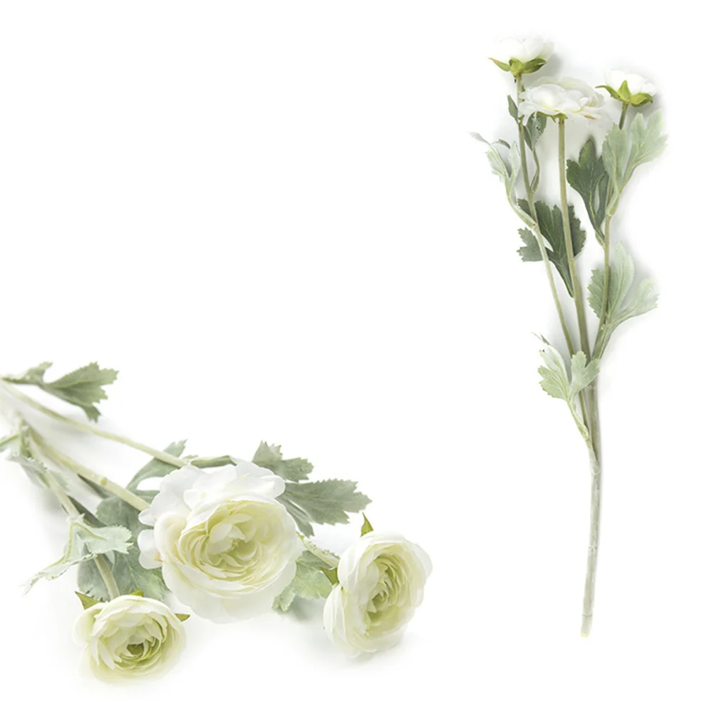 

2pcs Lifelike Artificial Rose Bunchespremium Fake Flower Adornment For Wedding Home Party Garden Decorative Flower Arrangement