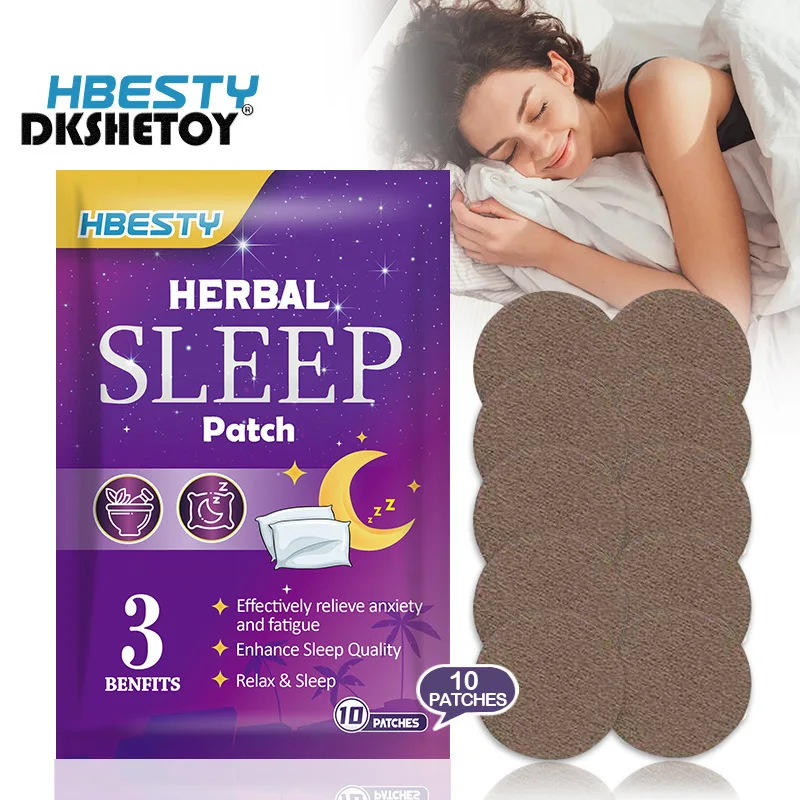 10pcs sleep patches insomnia treatment Relieve Anxiety Sleep Aid Patches Hypnotic Artifact Adult Sleep Soothing Sticker