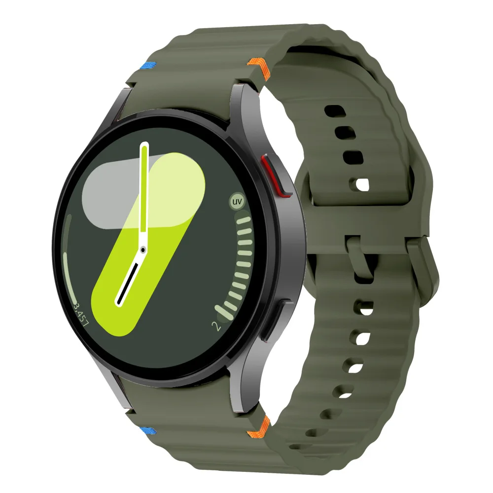 Correa deportiva de silicona Original para Samsung Galaxy Watch 7/6, pulsera clásica de 43mm, 47mm, 5Pro, 45mm, 7 FE, 5, 4, 40mm, 44mm