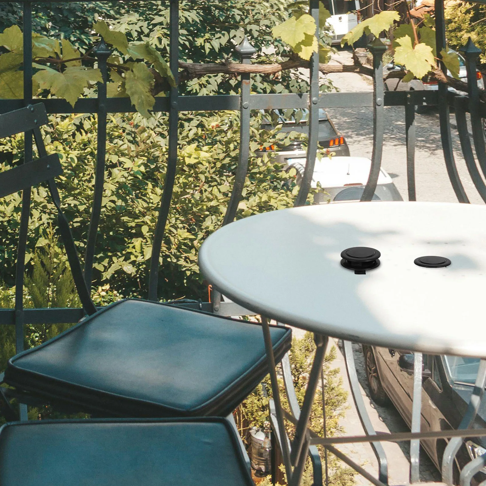 

2pcs Table Umbrella Hole Plug Durable Outdoor Umbrella Parts Replacement, Patio Garden Furniture Sunshade Hole Ring Cover For