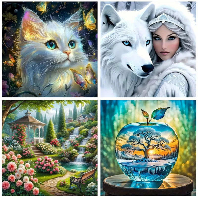 جديد 5D Diy بها بنفسك الماس لوحات 30x30 سم فسيفساء جدار الماس الفن اللوحة أطقم التطريز الكامل كريستال اكسسوارات جديد 2025 الطلاء