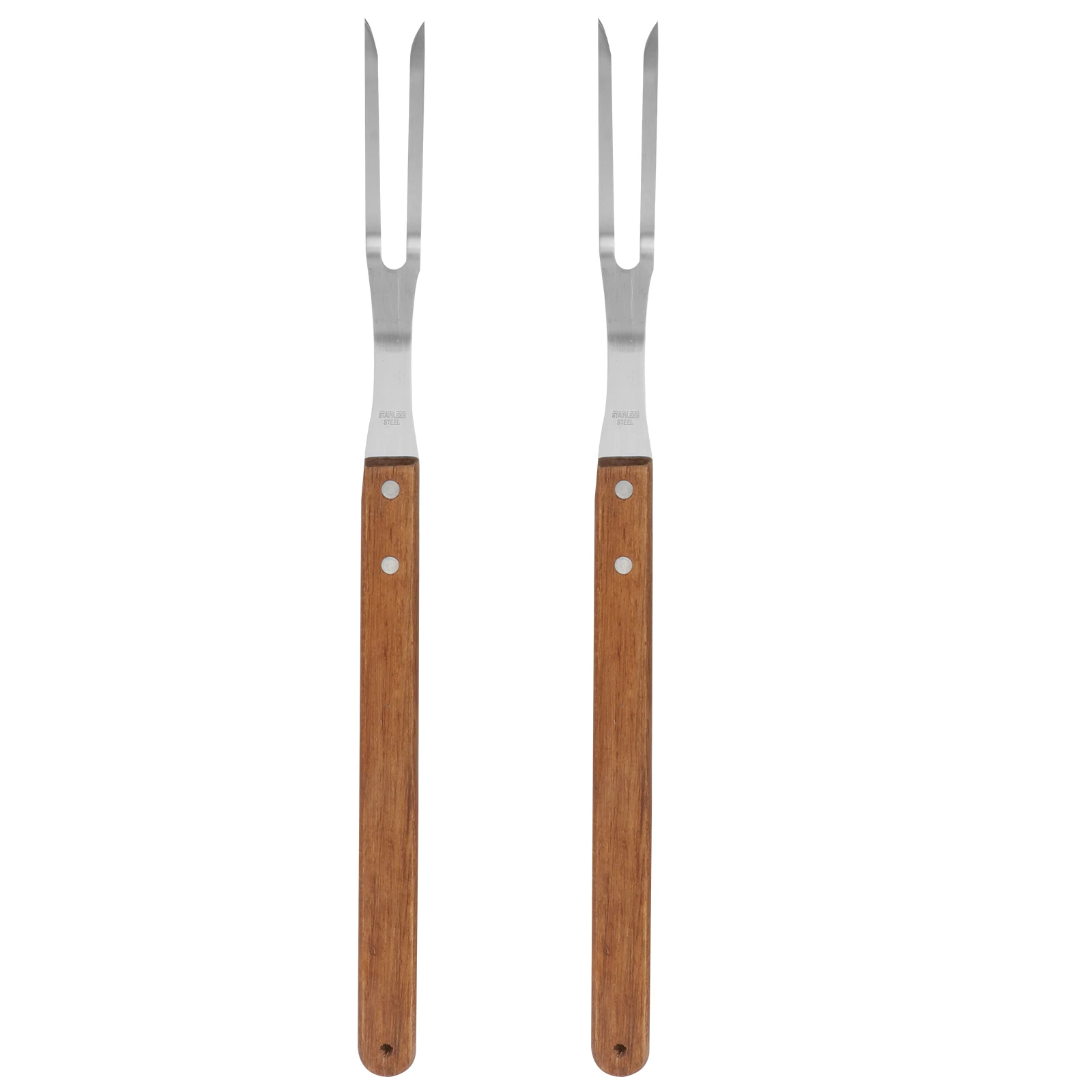 

2pcs Stainless Steel BBQ Forks Grilling Skewer Tools Barbecue Accessories Outdoor Picnic Kebabs Kitchen Bar Supplies