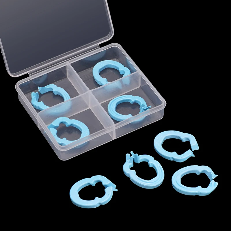 4pcs/box Dental Rubber Dam Clamp Barrier Clip Resin Material Separator Ring Can Autoclavable Dentistry Lab Tools Instrument