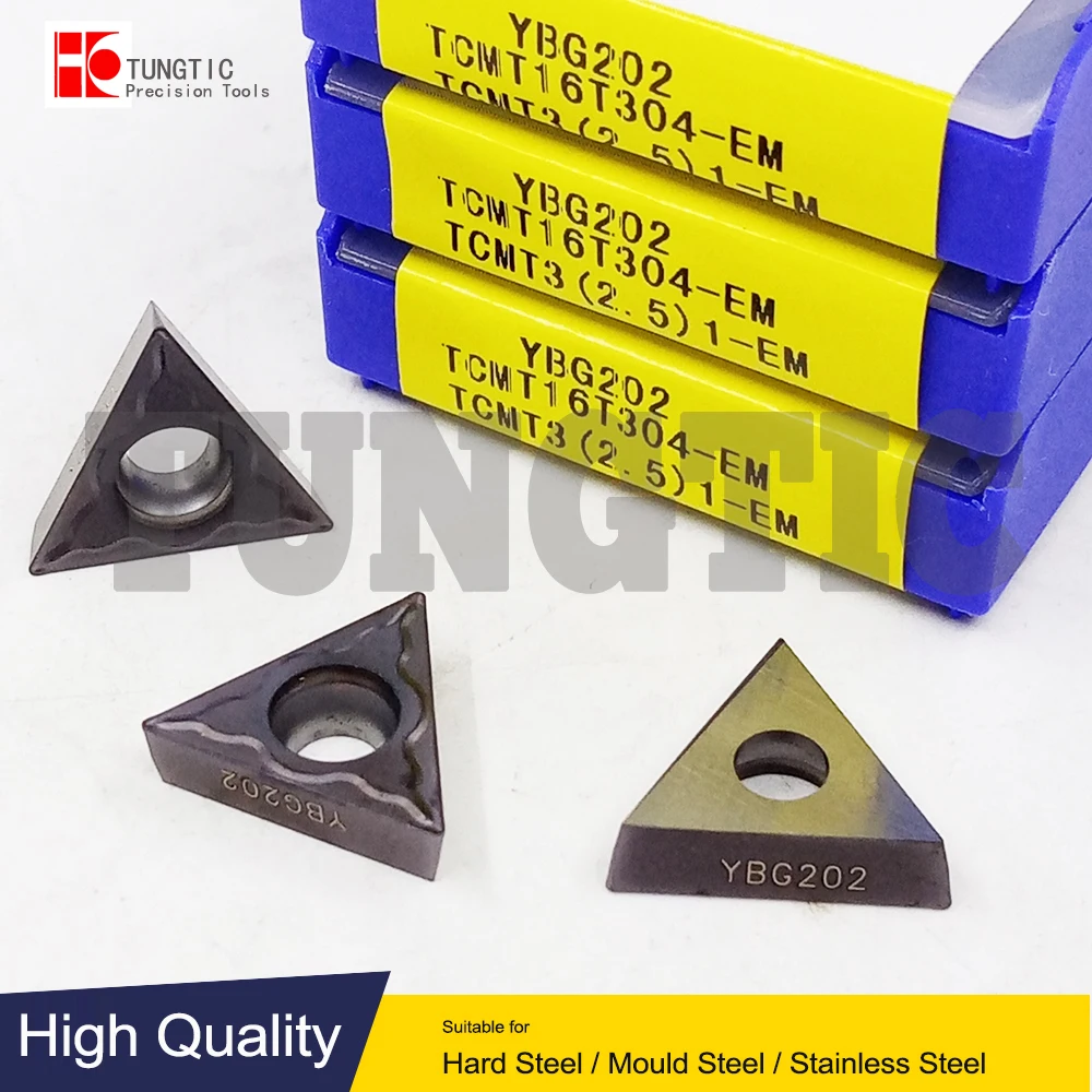 

TCMT16T304-EM YBG202 YBG205 YBM153 YBG205H TCMT3(2.5)1-EM TCMT 16T304 ZCC Токарные станки с ЧПУ Инструменты Вставки Твердосплавные фрезы