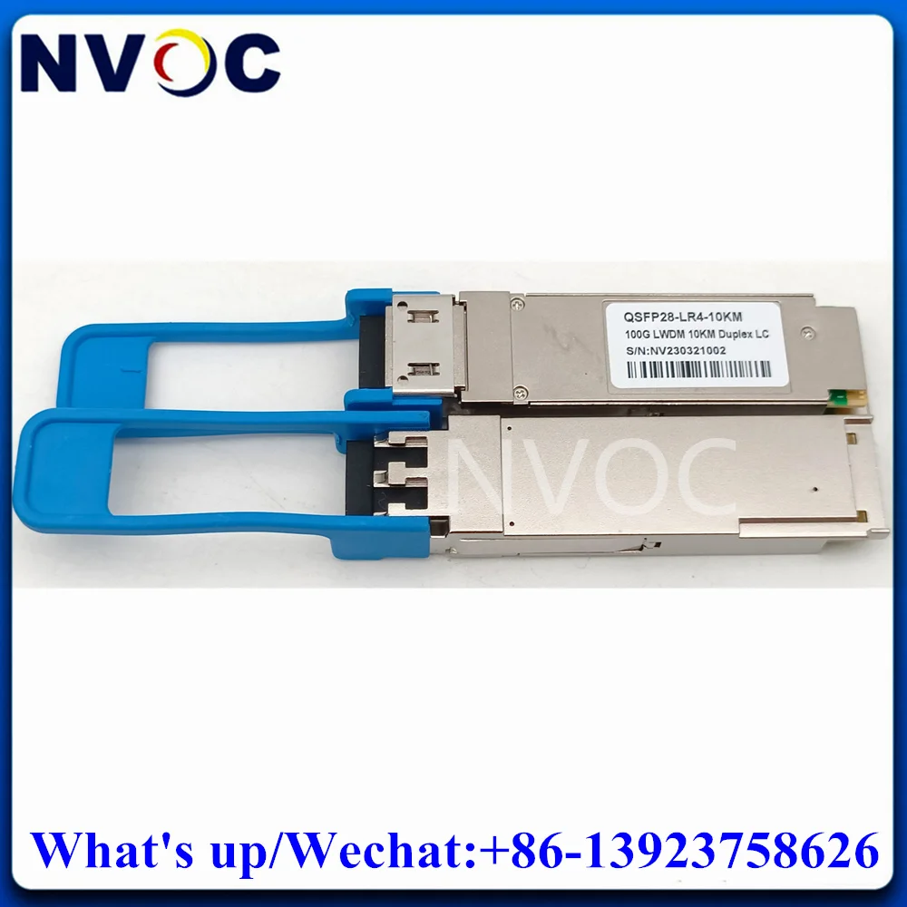 

2Pcs 100Gb/s QSFP28 LR4 1290/1295/1300/1305nm Optic Transceiver, LR4-10KM Duplex LC 100GBASE-LR4 10KM 100G Module