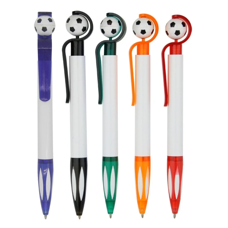 

Retractable Ballpoint Pen Non-slip Grip Metal Pen-Clip Refillable for Student