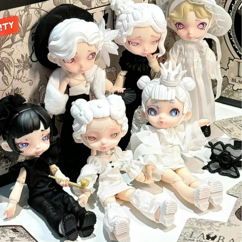 

In Stocklaura Black And White Spectrum Series Ob11 1/12 Bjd Kawaii Figure Dolls Toy Gift Cute Action Anime Figures Toys Gift
