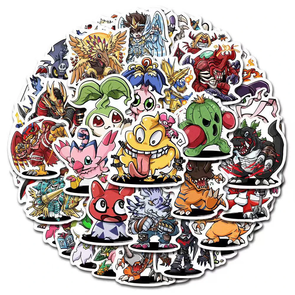 10/30/50 Stuks Cool Digitale Monster Stickers Gomamon Palmon Anime Sticker Skateboard Motorfiets Digimon Avontuur Cartoon Stickers