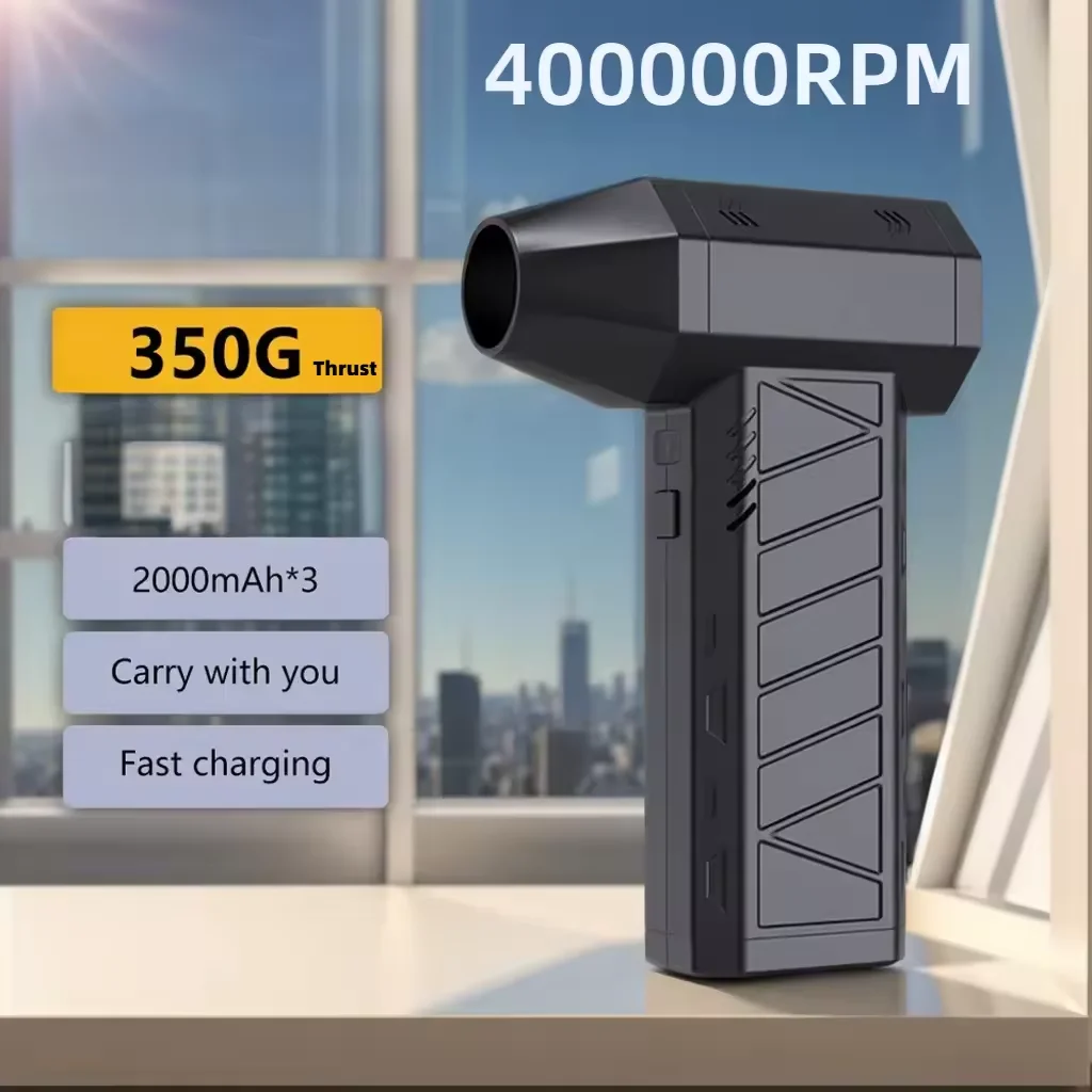 

400000RPM Turbo Jet Blower Blowing/Suction Turbo Fan Car Vacuum Cleaner Compressed Air Duster Computer/Keyboard Cleaning Jet Gun
