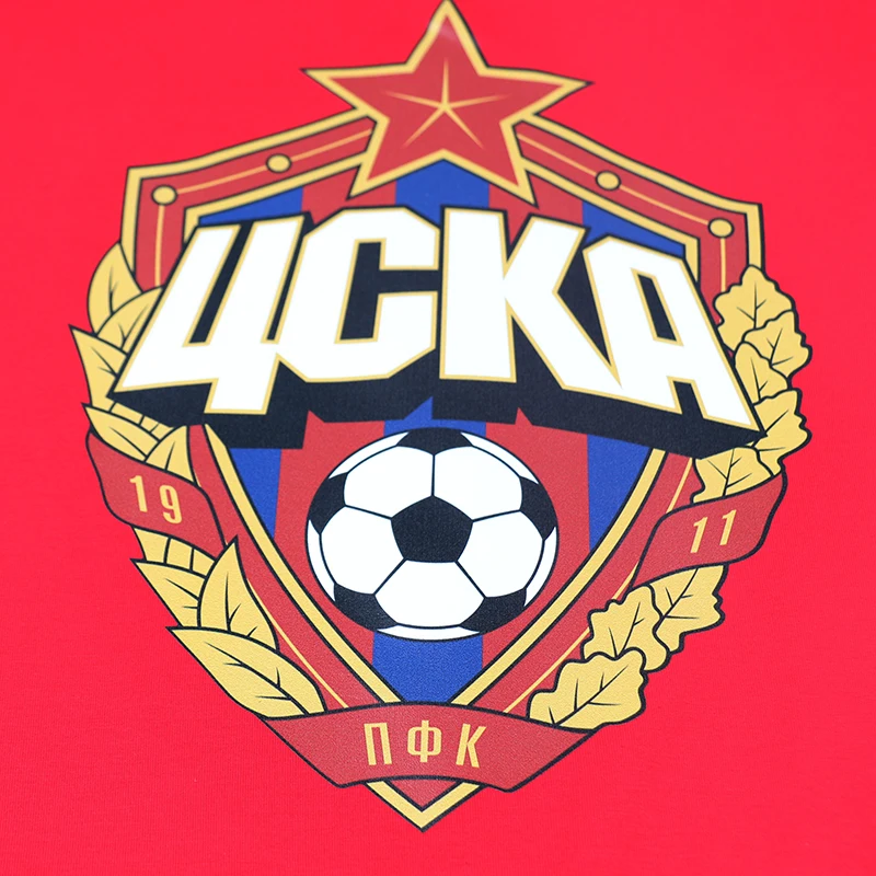 The central cska Moscow Russia LOGO T-shirt Top Lycra Cotton Men T shirt New Design High Quality Digital Inkjet Printing