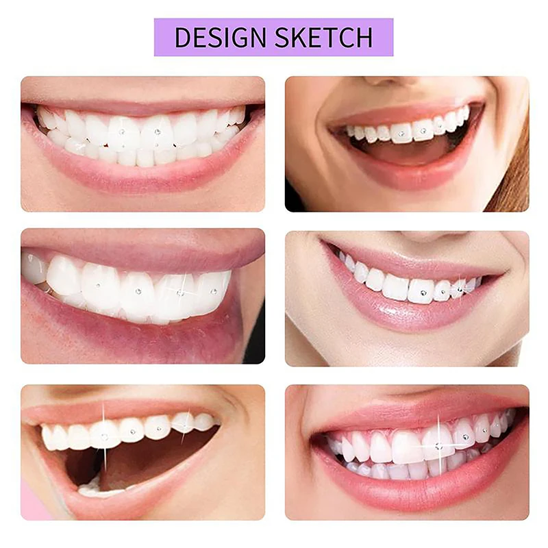 5Pcs/Card Dental Crystal Tooth Stones Teeth Decoration Jewelry Teeth Whitening Product