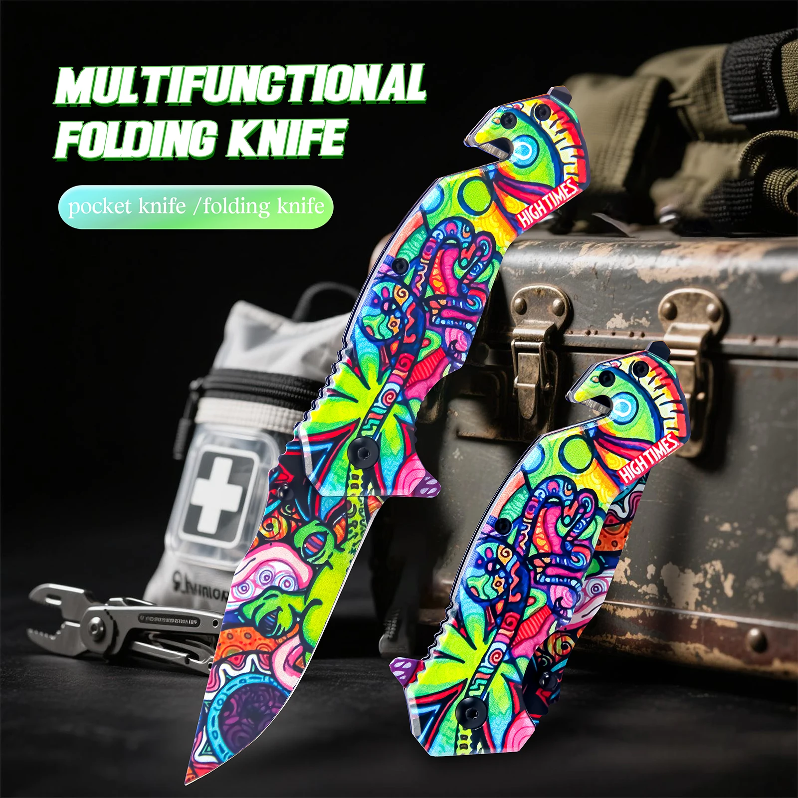 Vibrant Graffiti Full Print Fo - Dive Knife Titanium recension och pris