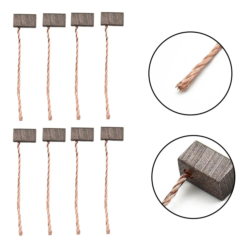 Electric Motors Carbon Brush For Automotive Blower Motor Windshield Wiper Motor 8pcs Carbon Metal Rugged 6x6x10mm