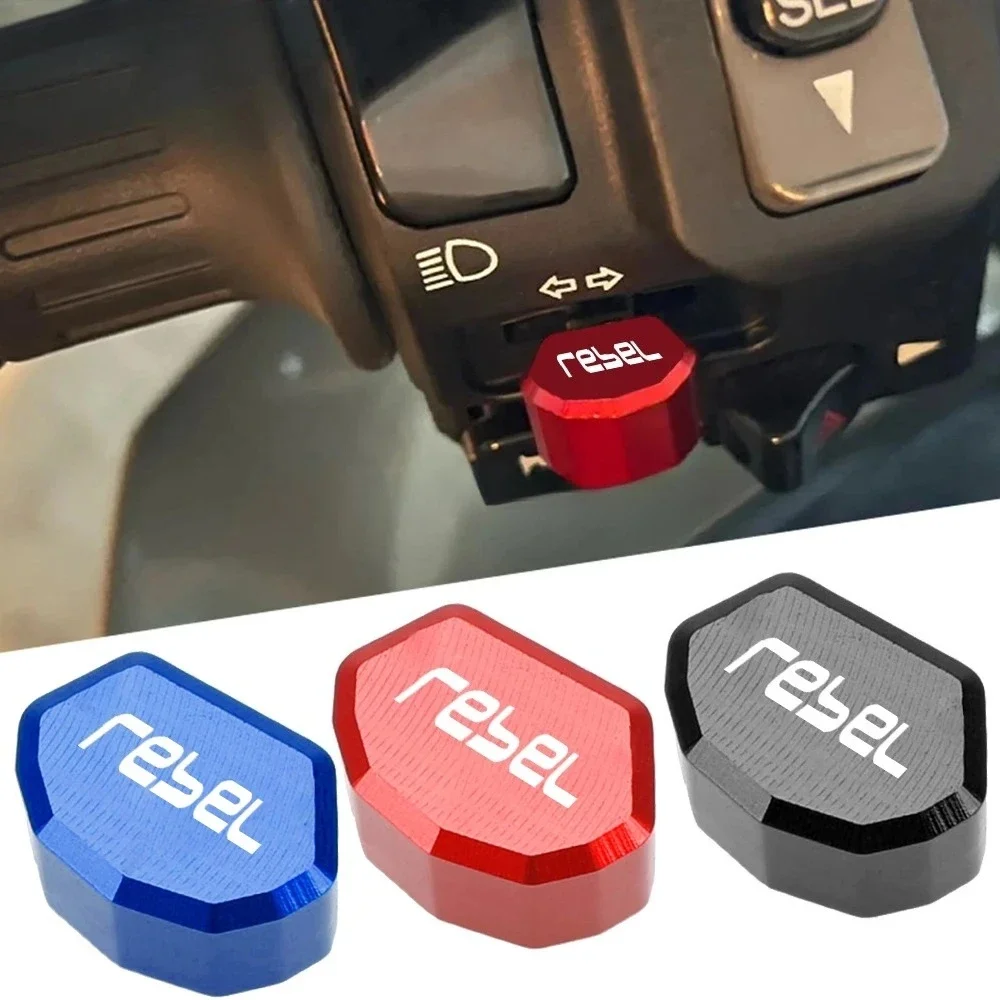 For Honda CL500 Rebel 500 Rebel 250 Rebel 1100 CMX500 CMX1100 CNC Motorcycle Switch Button Turn Signal Switch Keycap Accessories