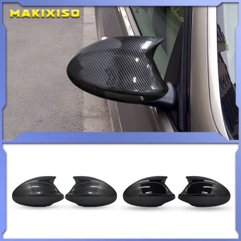 

For BMW 1 3 Series E81 E82 E87 E88 E90 E91 E92 E93 2005-2009 Car Side Wing Mirror Cover Rearview Caps Black
