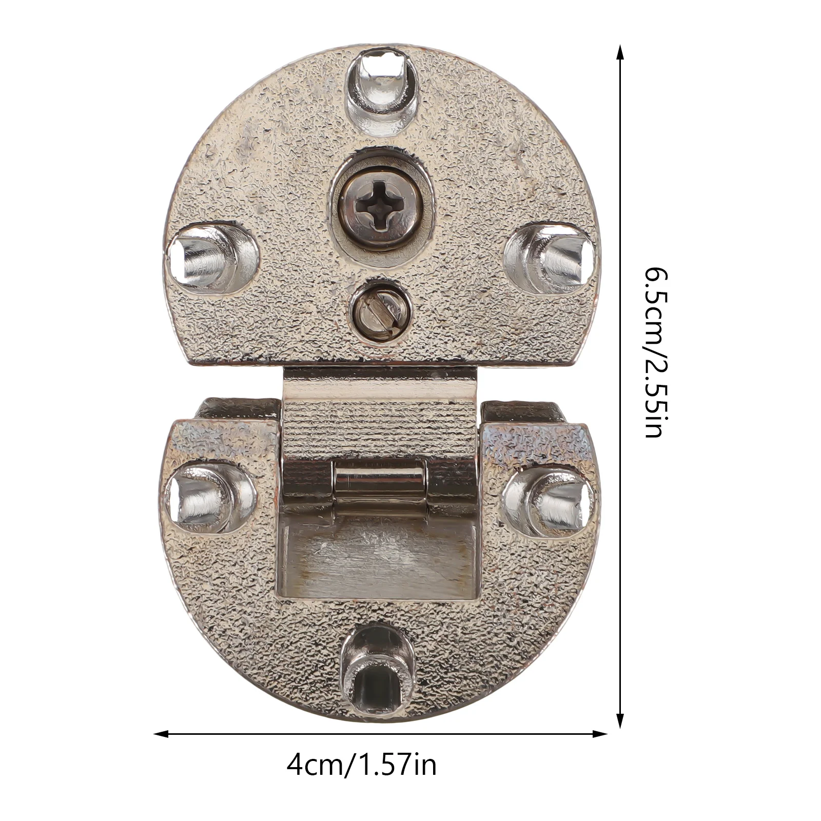 2 pcs Engsel Pintu Lemari 180 Derajat Untuk Laci Furnitur Meja, Engsel Lipat Otomatis, Penutup Lembut, Bingkai Bulat Setengah dari Paduan Seng