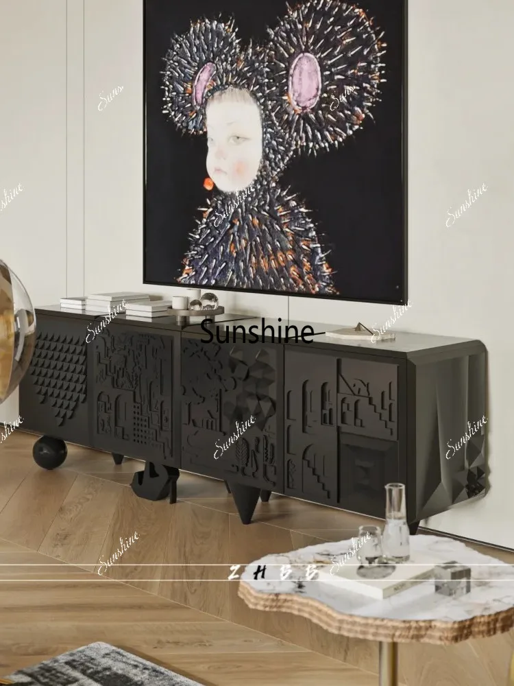 

Living room, home dining side cabinet, light luxury, simple and modern entrance cabinet