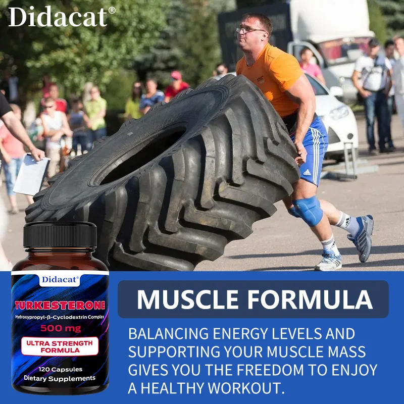 Didacat Turkish Sterol - 500mg, Supplement, Supports Strength, Muscle Health, Balanced Energy Levels