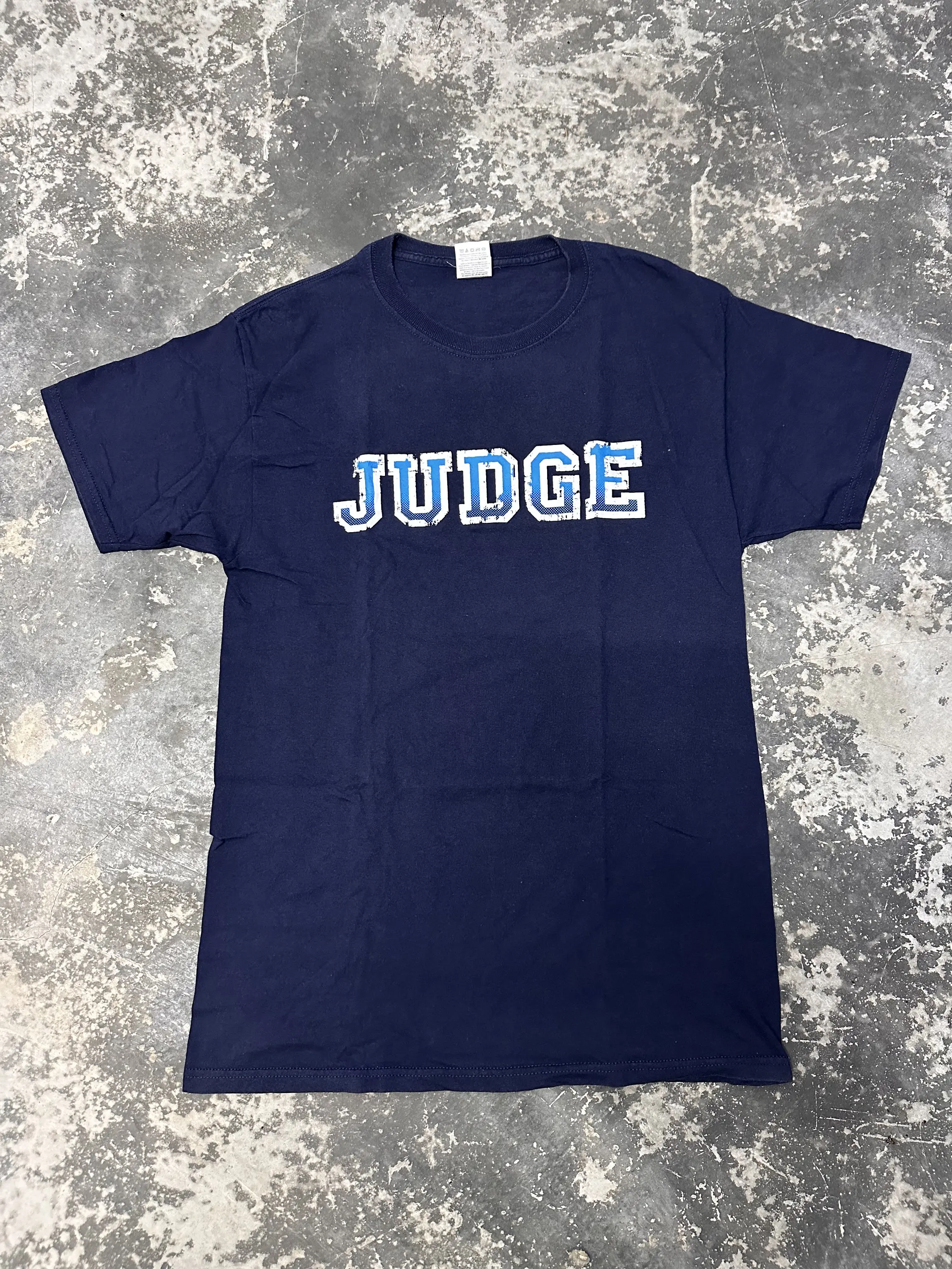 Vintage Judge Band Hardcore Bringin It Down T shirt Crewneck With Back Print Size M Navy Blue