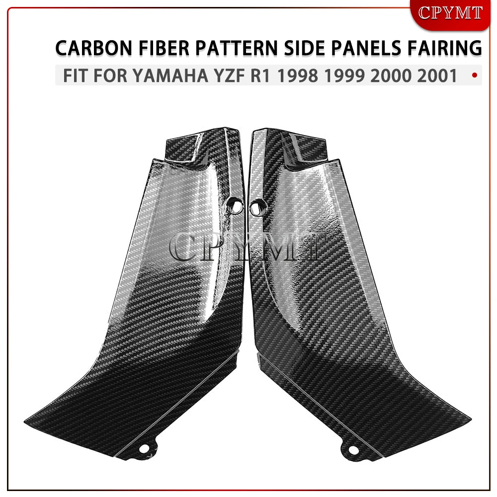 

Motorcycle Carbon Fiber Pattern ABS Side Panels Fairing Injection molding Air Tube Trim Cover Fit for YAMAHA YZF R1 1998 -2001