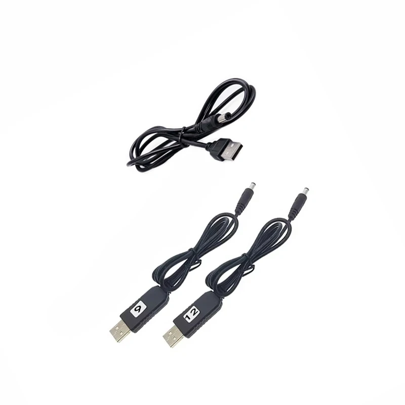 1PCS USB Power Boost Line DC 5V to DC 9V / 12V Step UP Module USB Converter Adapter Router Cable 2.1x5.5mm Plug