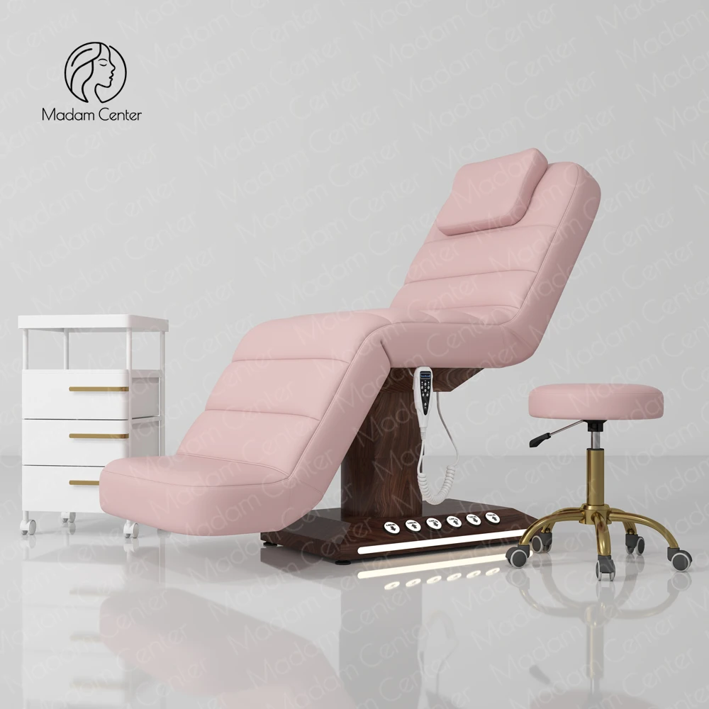 

Woodgrain Basement Power Foot Control Electric Dental Exam Table Beautician Chair Cosmetics Furniture Massage
