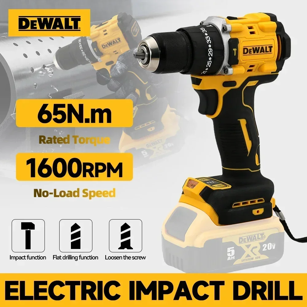 DEWALT DCD805 Brushless Impact Drill Cordless Electric Driver Multi-Function Hand Drill Variable Speed  Powerful Electric Tools