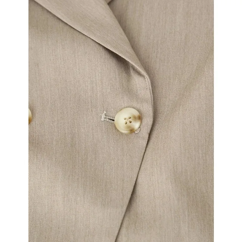 Luxury High-end Spring Autumn Jacket Blazer Women Turn Down Collar High Waist Slim Button Office Lady Blazer Design Trend Coats