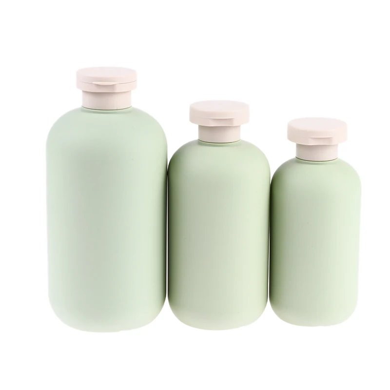 200ml-500ml Empty Dispenser Bottles With Flip Cap, Refillable Liquid Bottle For Soap, Shower Gel, Shampoo, Hand Soap Bathroom