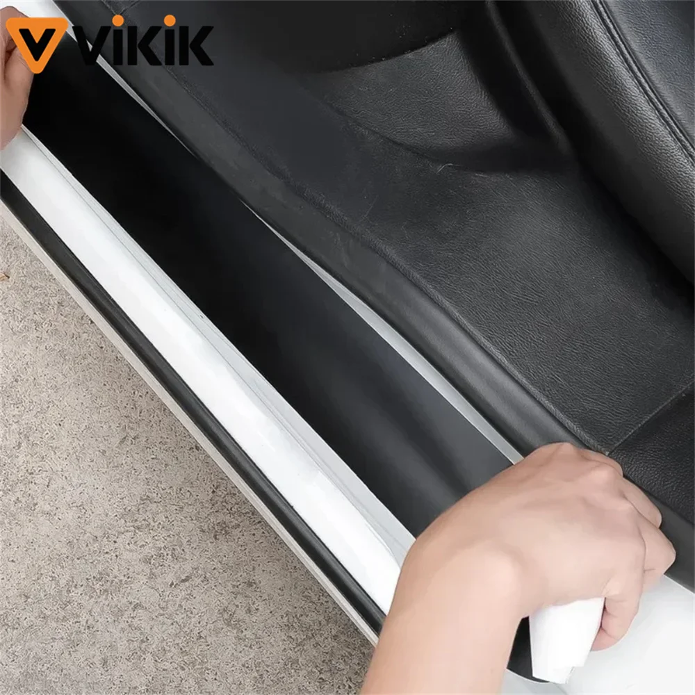 3/5/7/10cm Black Matte Vinyl Tape Chrome Delete Vinyl Wrap Window Trim Film Roll for Car Pillar Hood Roof