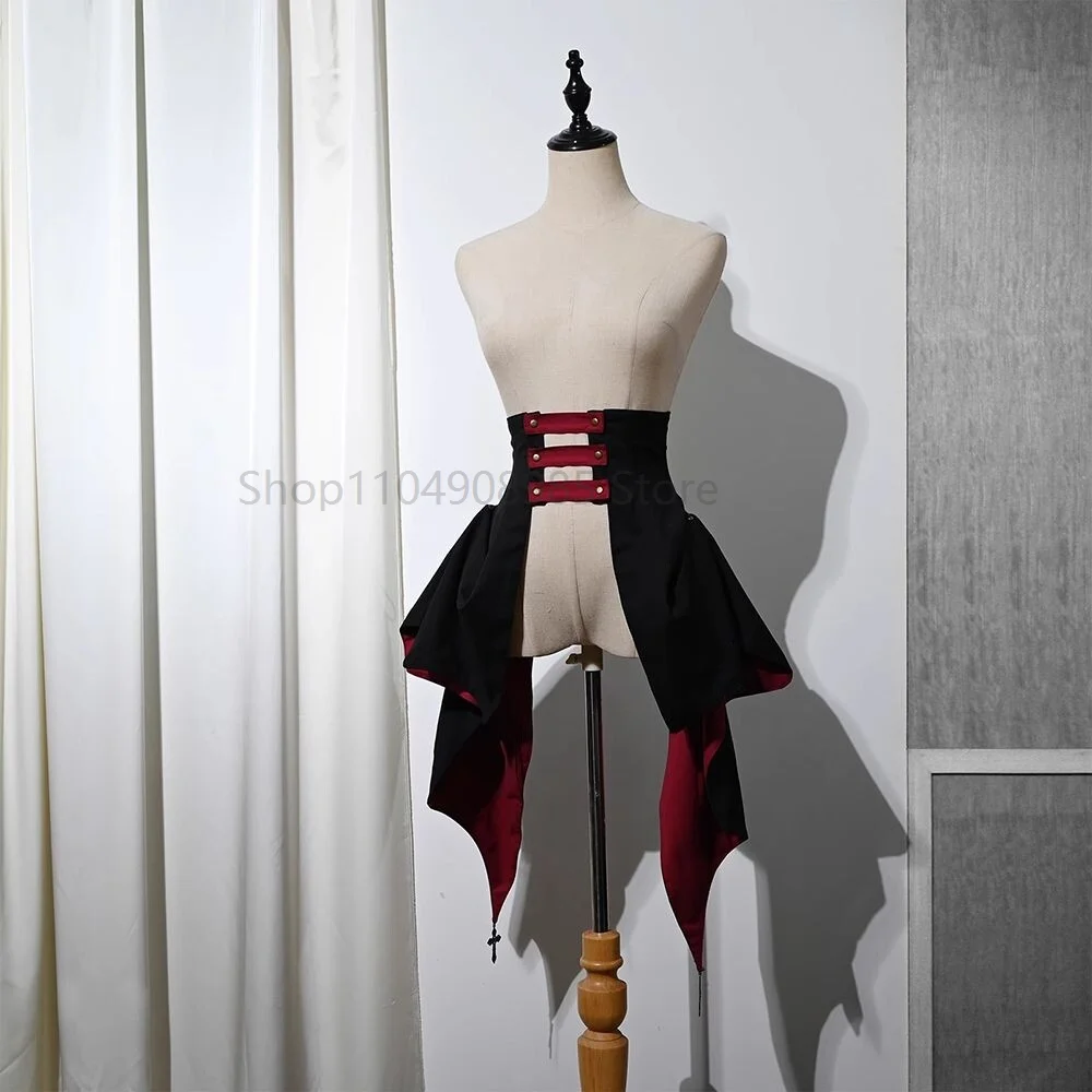 

Medieval Drawstring Women Gothic Skirt Steampunk Lolita Adjustable High Low Overskirt Punk Lady Skirt 2025