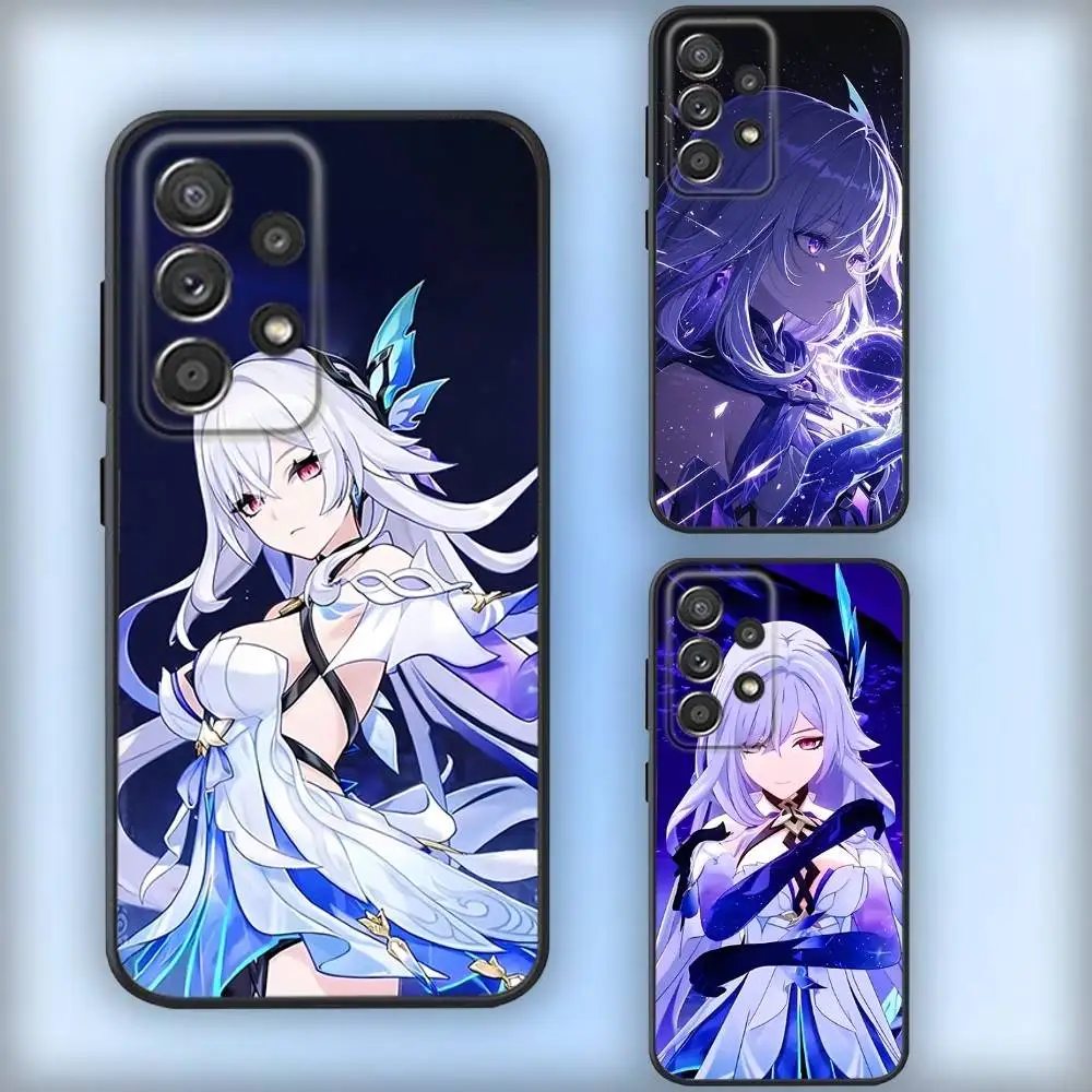 

S-Skirks G-Genshin I-Impacts Phone Case For Samsung S25,S24,S21,S22,S23,S30,Ultra,S20,Plus,Fe,Lite,Note,10,9,5G Black Cover