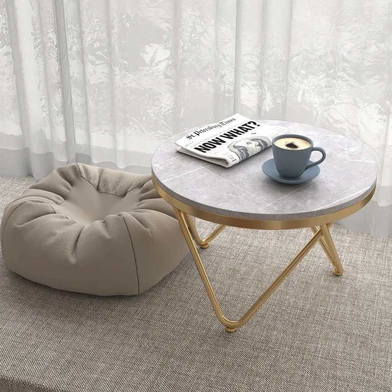 Nordic rock slab bay window tatami modern simple fashion coffee table light luxury balcony tatami
