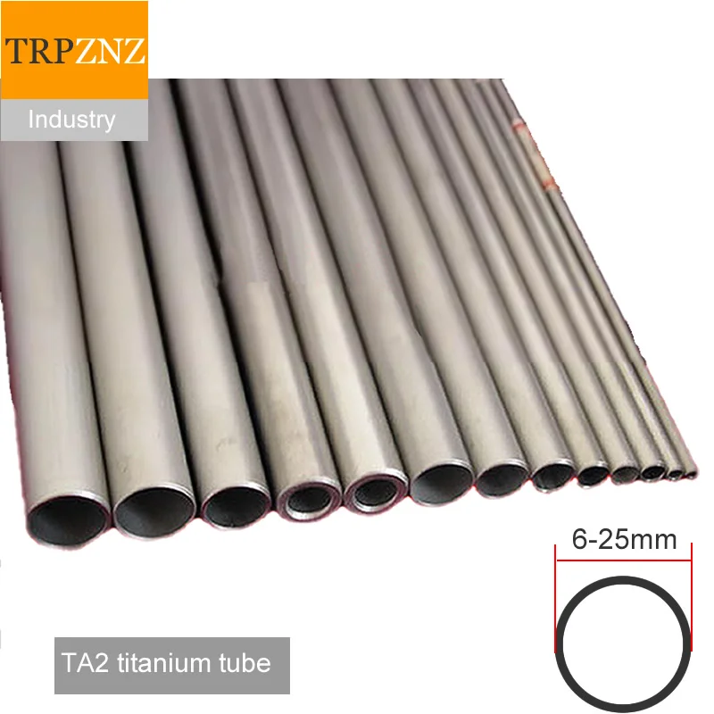 

TA2 Industrial pure titanium tube pipe Outer diameter 6-28mm Car exhaust modified titanium tube Custom cutting