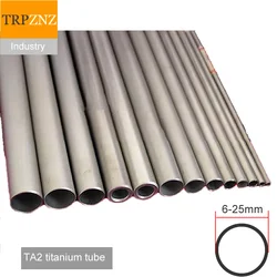 TA2 Industrial pure titanium tube pipe Outer diameter 6-28mm Car exhaust modified titanium tube Custom cutting