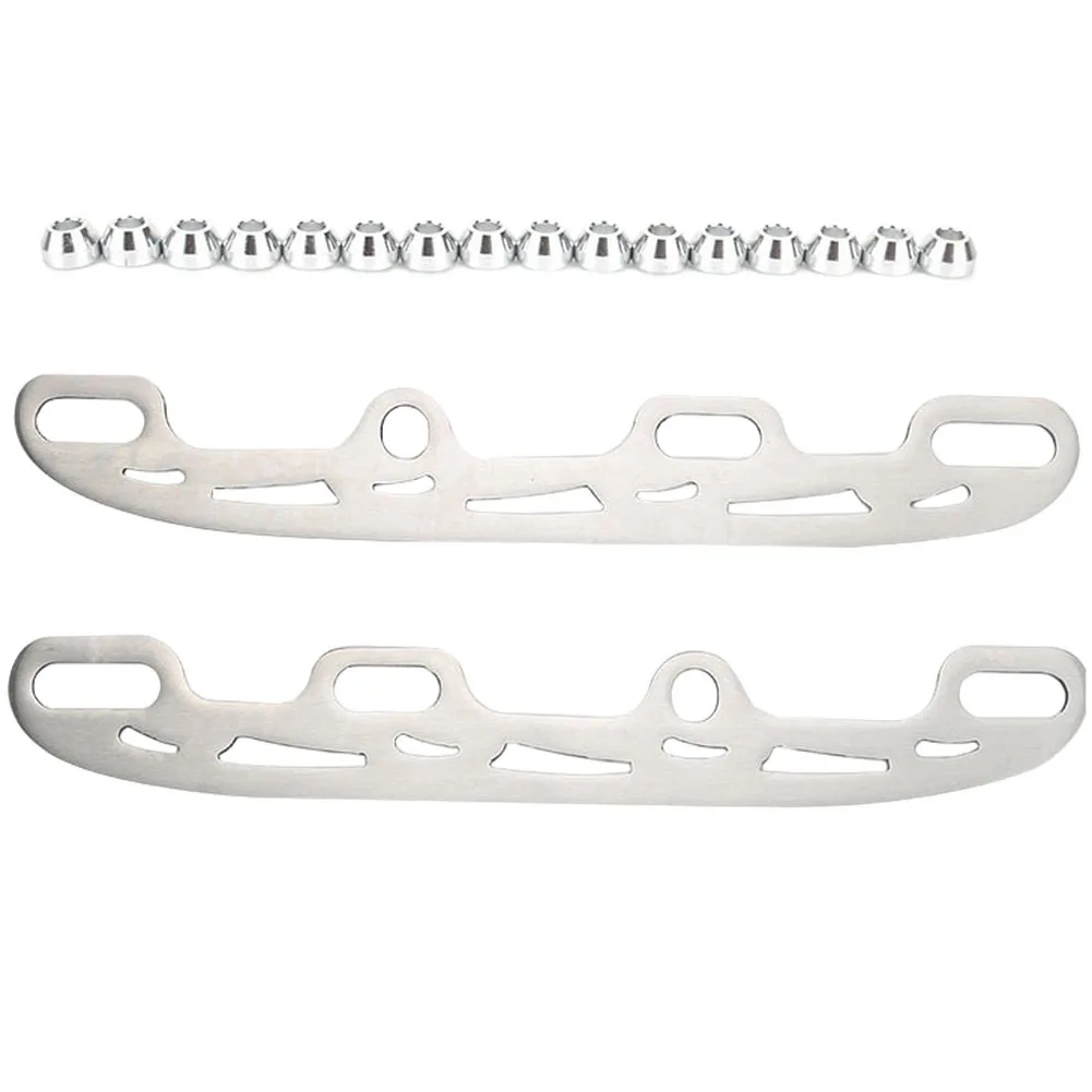 Лезвия для обуви для коньков 253/290 мм, лезвия из алюминиевого сплава для детей и взрослых с боковыми втулками для обуви для роликовых коньков, аксессуары