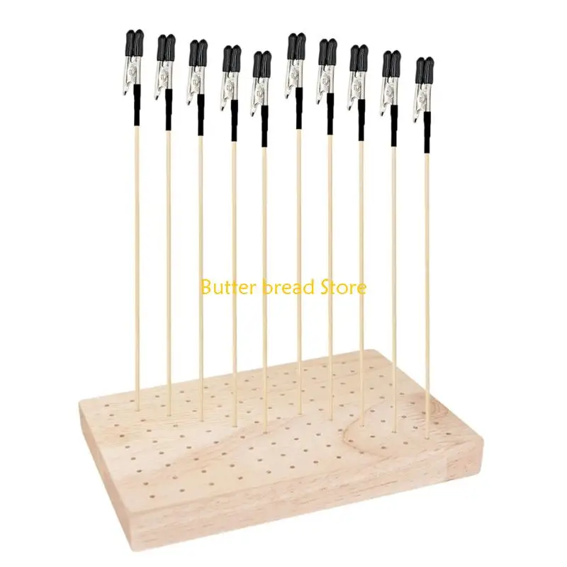 W89C Model Coloring Stand Collection Hardwood Miniature Model Holder Easy Assembly