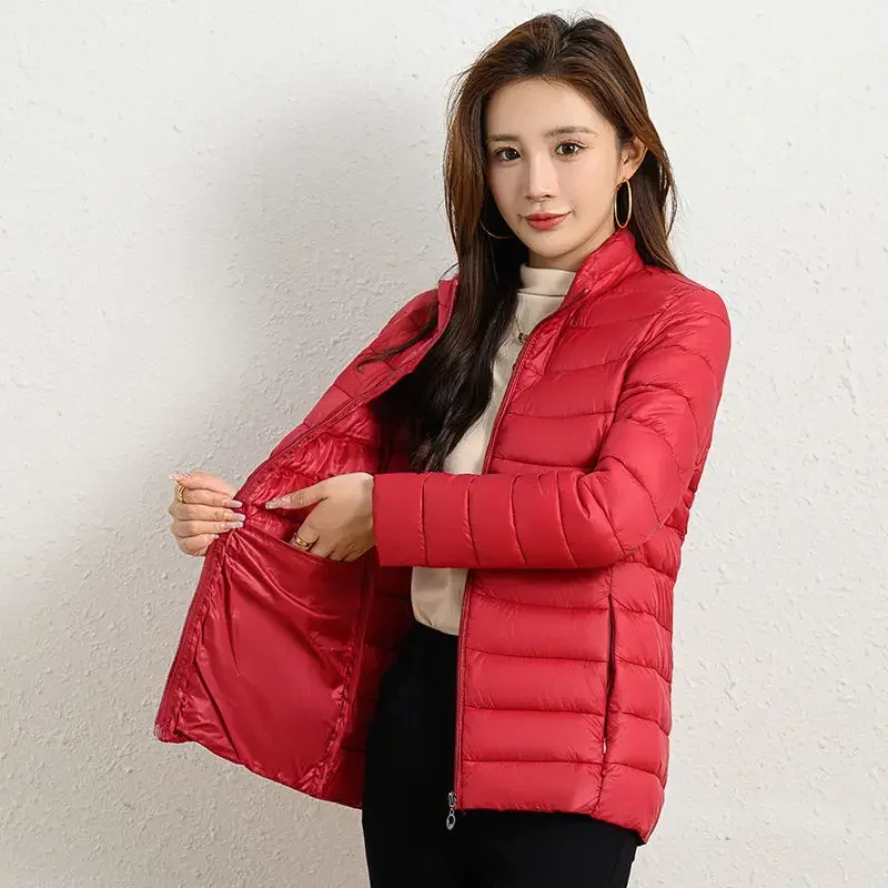 

Women's Slimming Cotton Coat Cropped Winter Lightweight Padded Jacket Plus Sizes Smooths Korean Style