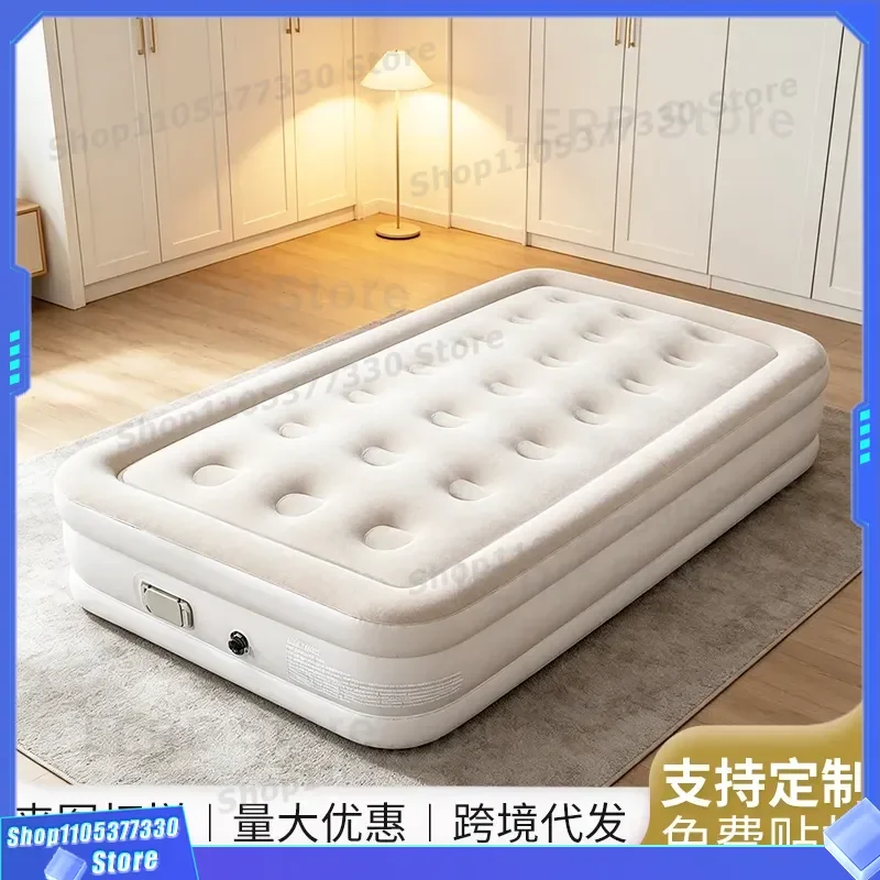 Automatic Inflatable Camping Mattress Single Thickened Air Bed with Built in Pump for Outdoor Tent Floor Lunch Break Sleeping