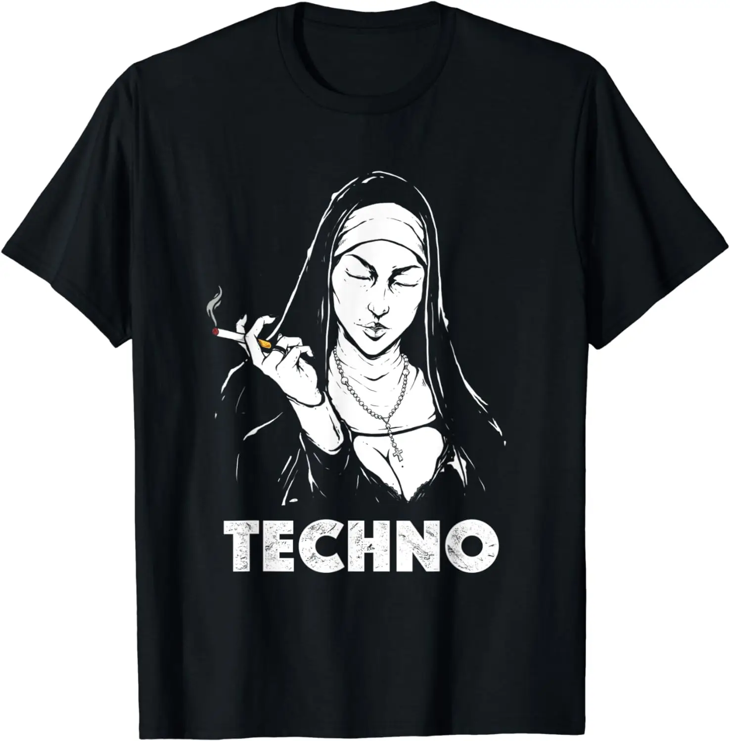 Techno-revival Techno-House DJ T-shirt for Both Men and Women Harajuku Y2K Casual Fashion Wear Summer Crewneck Breathable Top