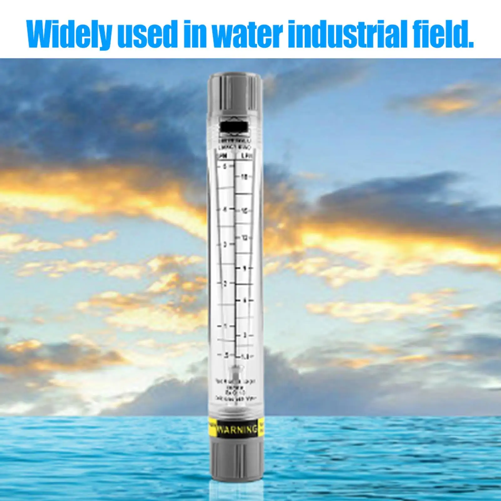 para medidor de flujo de tubería líquida - Dispositivo de medición de agua de 0-1,8 GPM / 1,8-18 LPM