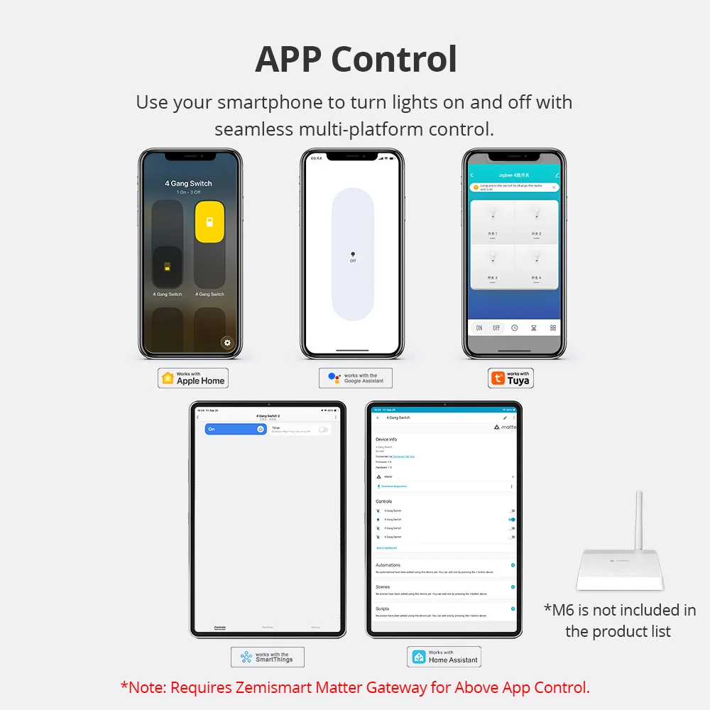 Zemismart زيجبي مقاطعة محايدة 1 2 3 4 عصابات الجدار مفتاح اللمس الخفيف العمل مع تويا دعم Homekit Siri Alexa Google Home