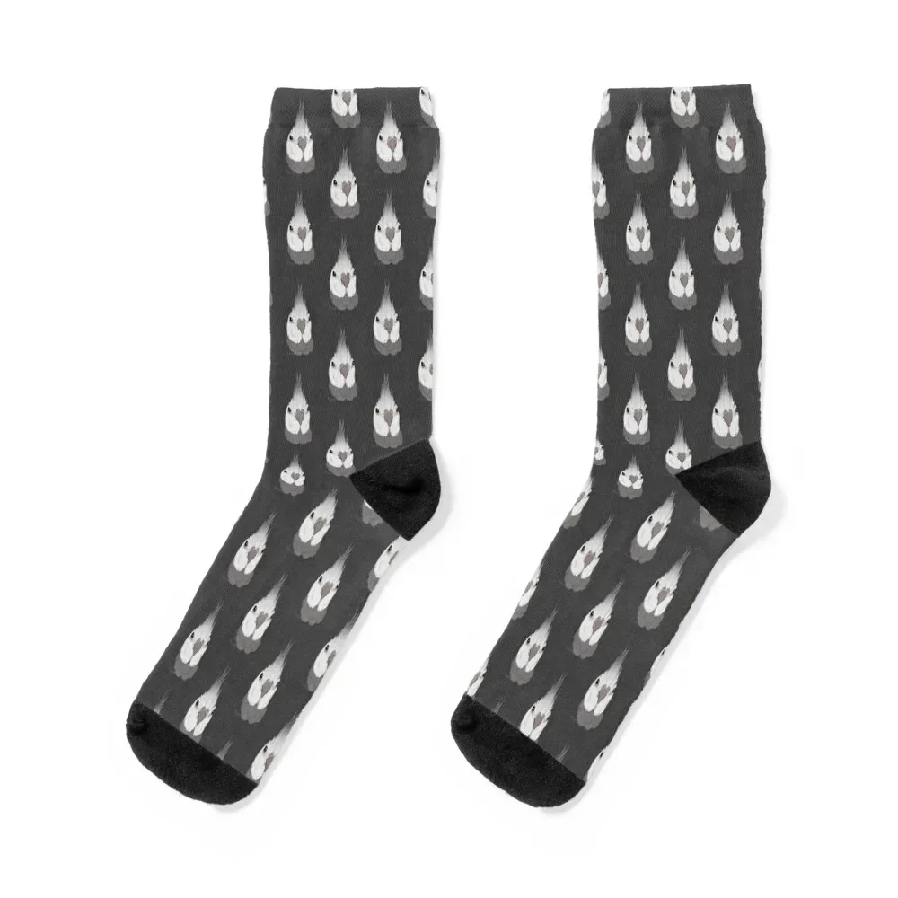 

White Faced Cockatiel Socks christmas gift japanese fashion kids Socks Male Women's