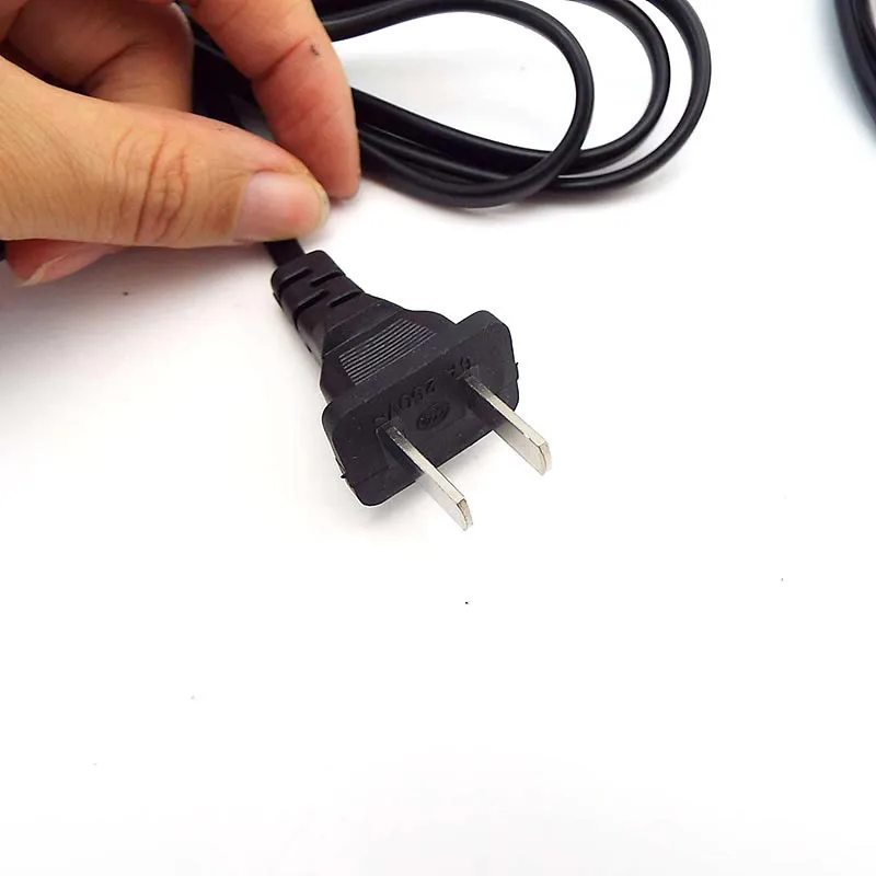 1pcs 2-Prong Pin US plug Cable AC Power Supply Cord connector Line 130W 0.6A Lead Wire Cord For audio Desktop Laptop