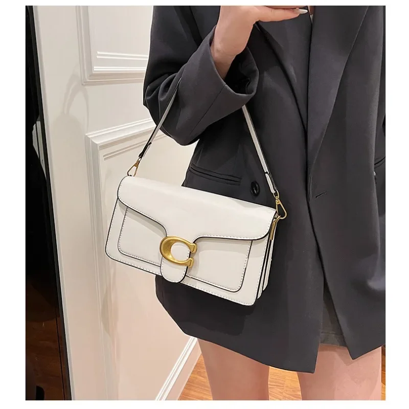 Neue Niche-Tasche für Damen, hochwertige Textur, einfarbig, schlicht und vielseitig, kleine quadratische Tasche, Pendler-Umhängetasche mit mehreren Fächern – Detail 11