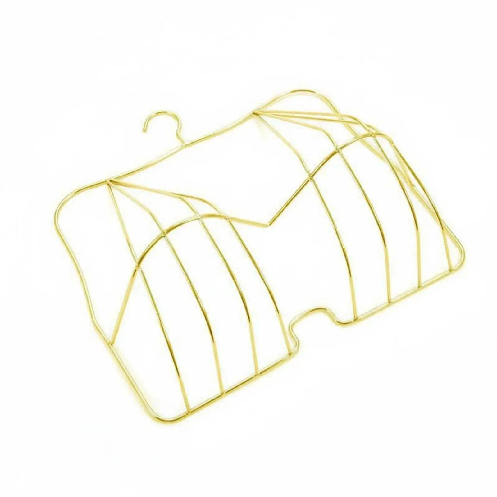 Metal Lingerie Display Stand for Bra Presentation Sturdy Wire Frame Hanger Rack for Store or Closet Use