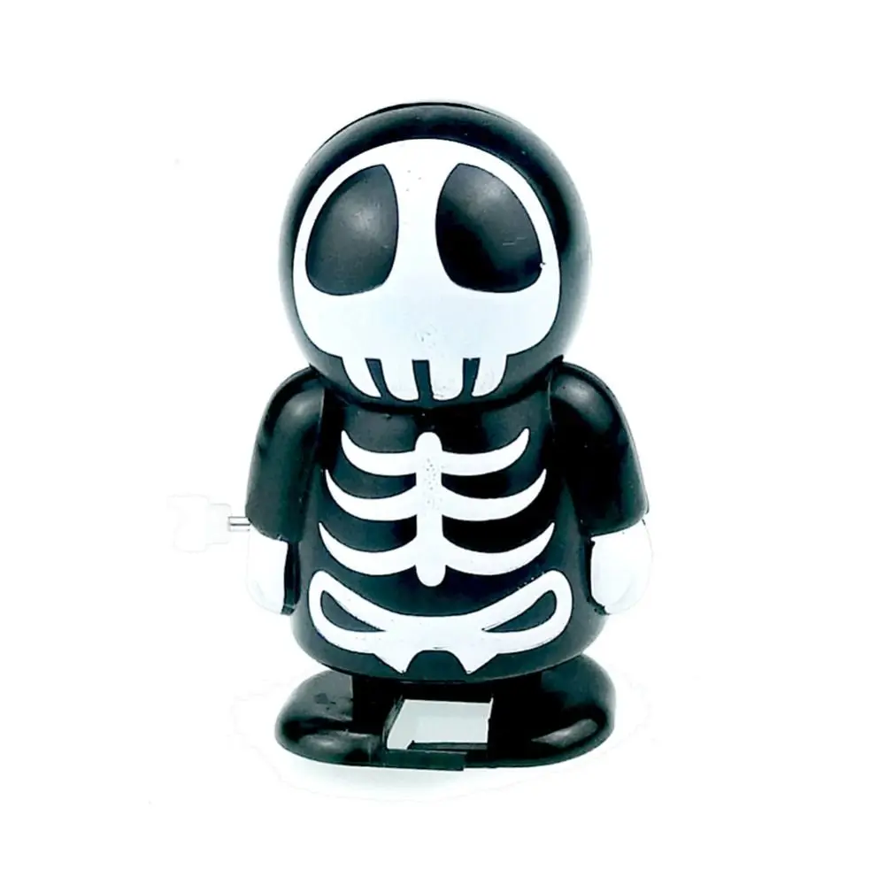 Halloween Series Wind-up Toy Ghost Jumping Halloween Clockwork Toys Pirate Head Pumpkin Prank Toys Party Interactive Props