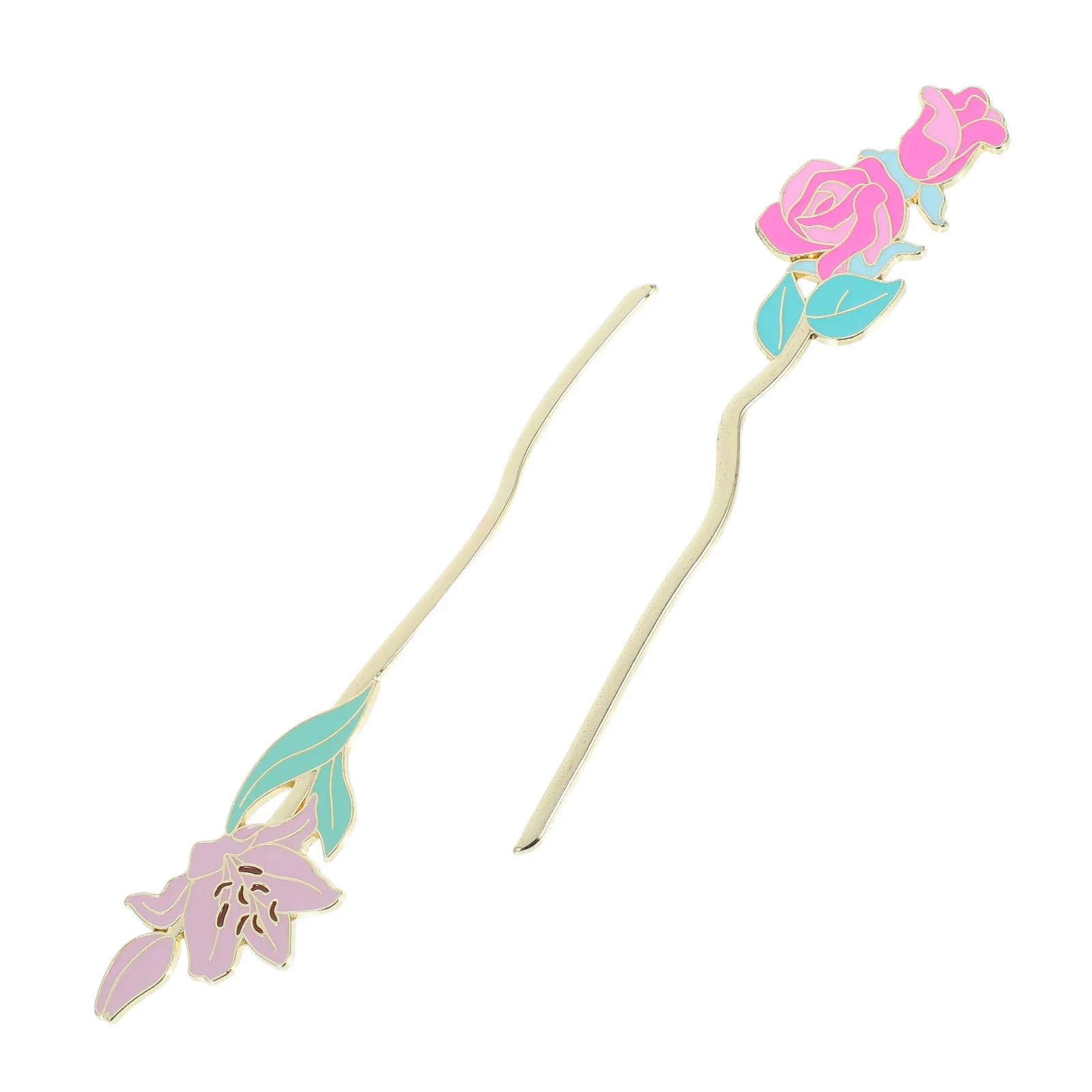

2 Pcs Flower Bookmark Cute Bookmarks Aesthetic for Women Bookend Books Page Holder Fancy Metal